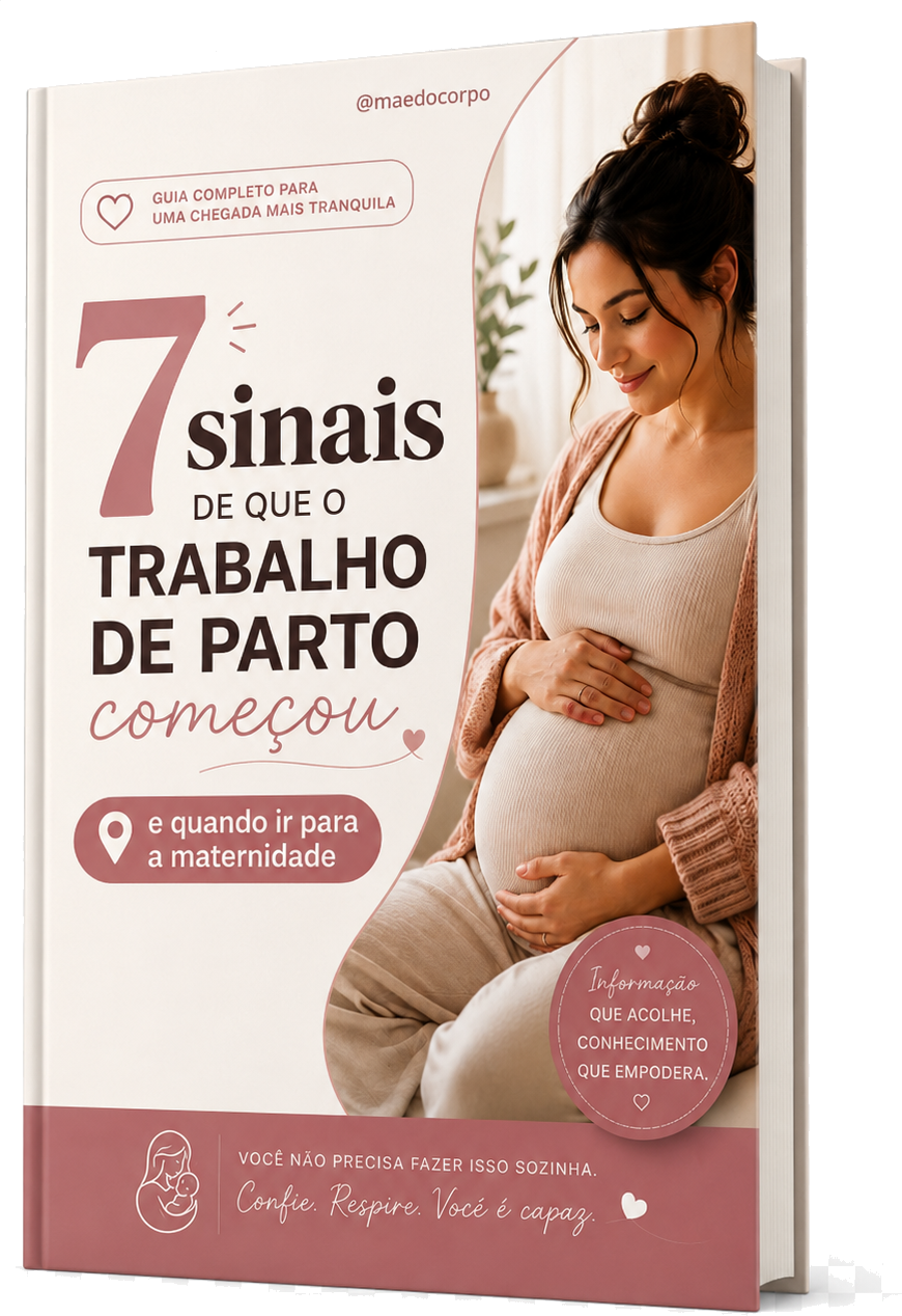 Mockup do e-book 7 sinais de que o trabalho de parto começou
